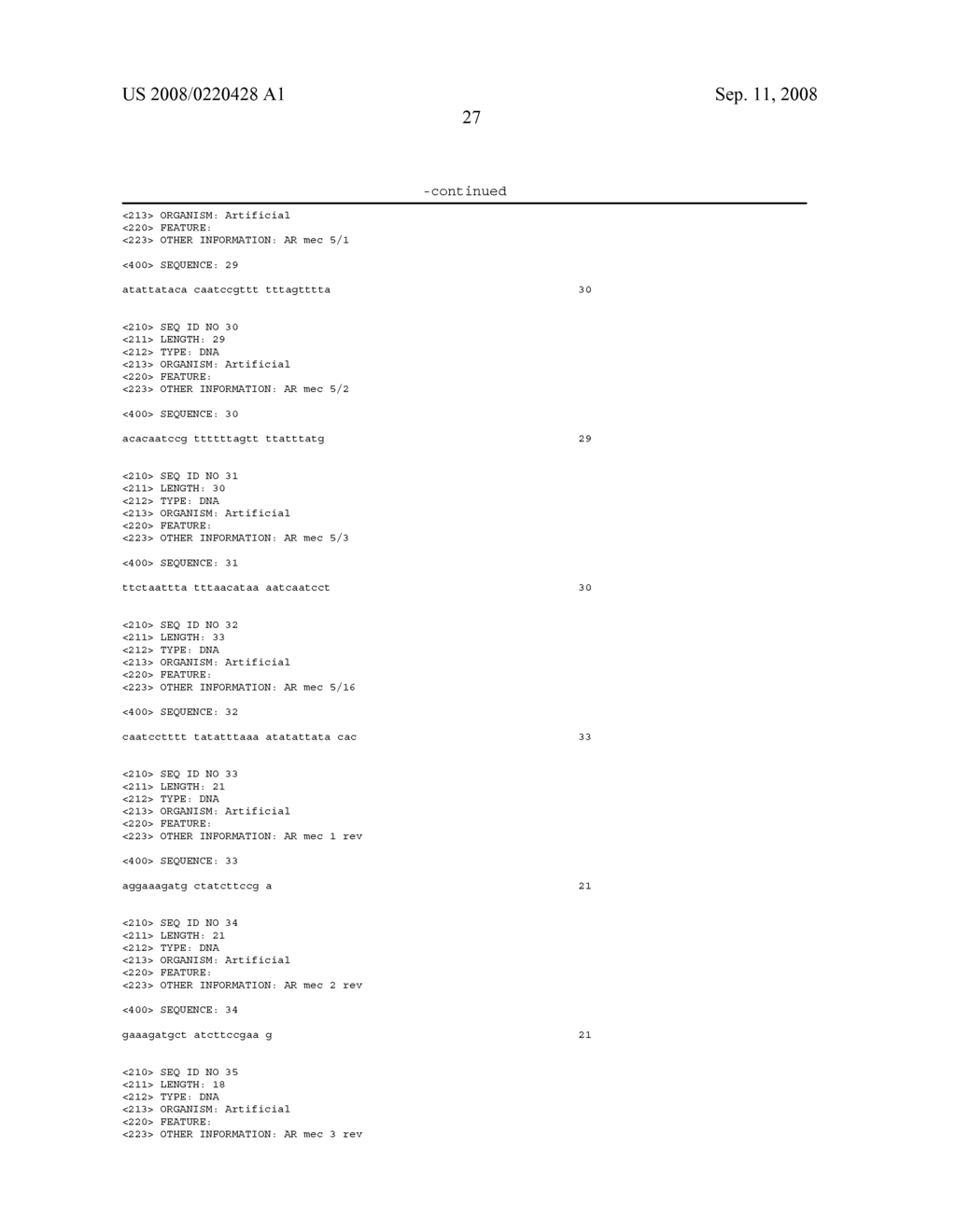 COMPOSITIONS AND METHODS FOR DETECTING METHICILLIN-RESISTANT S. AUREUS - diagram, schematic, and image 33