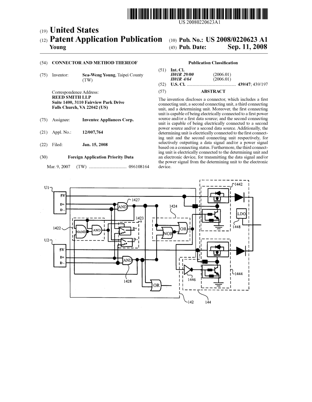 Connector and method thereof - diagram, schematic, and image 01