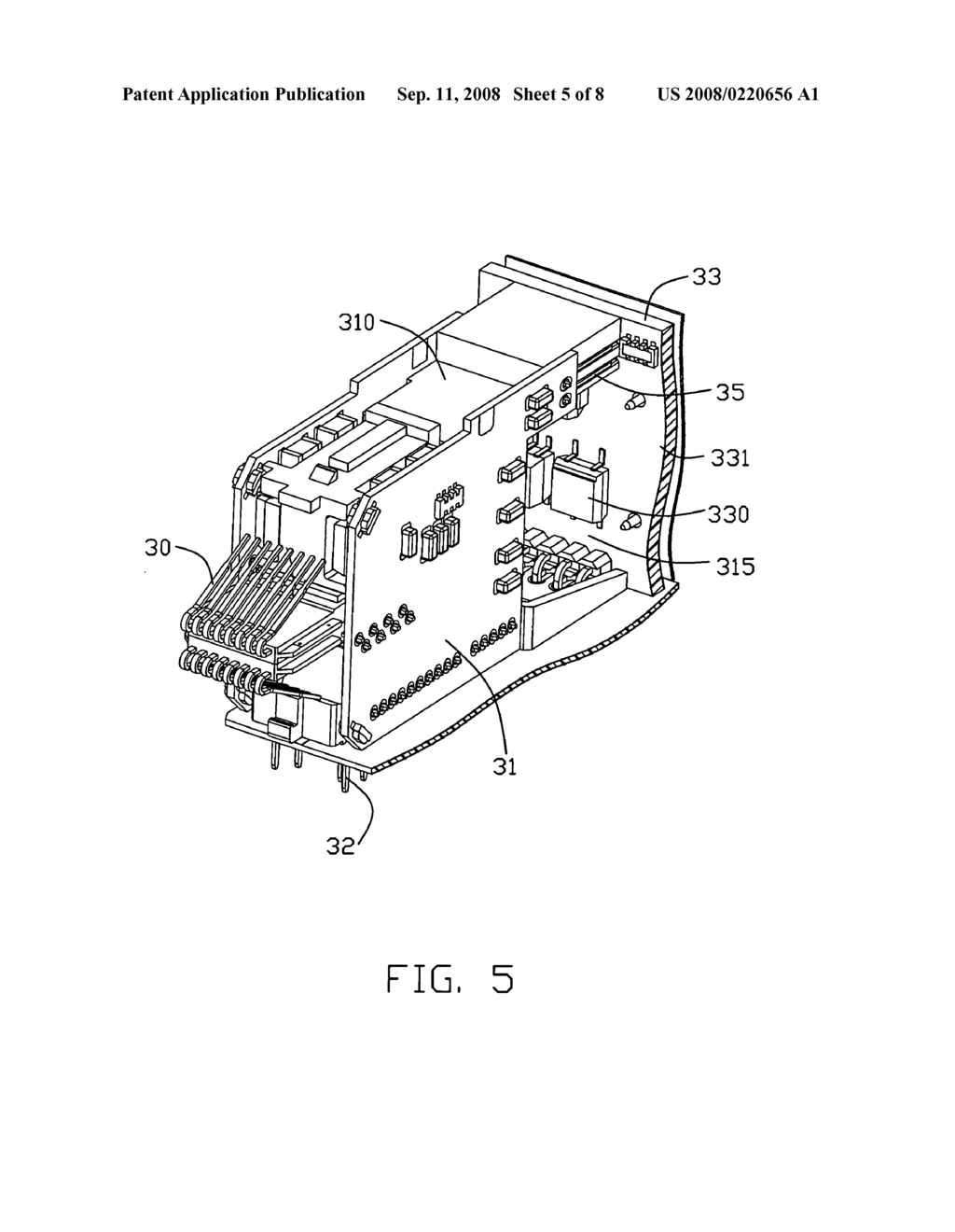 Modular jack assembly having improved base element - diagram, schematic, and image 06