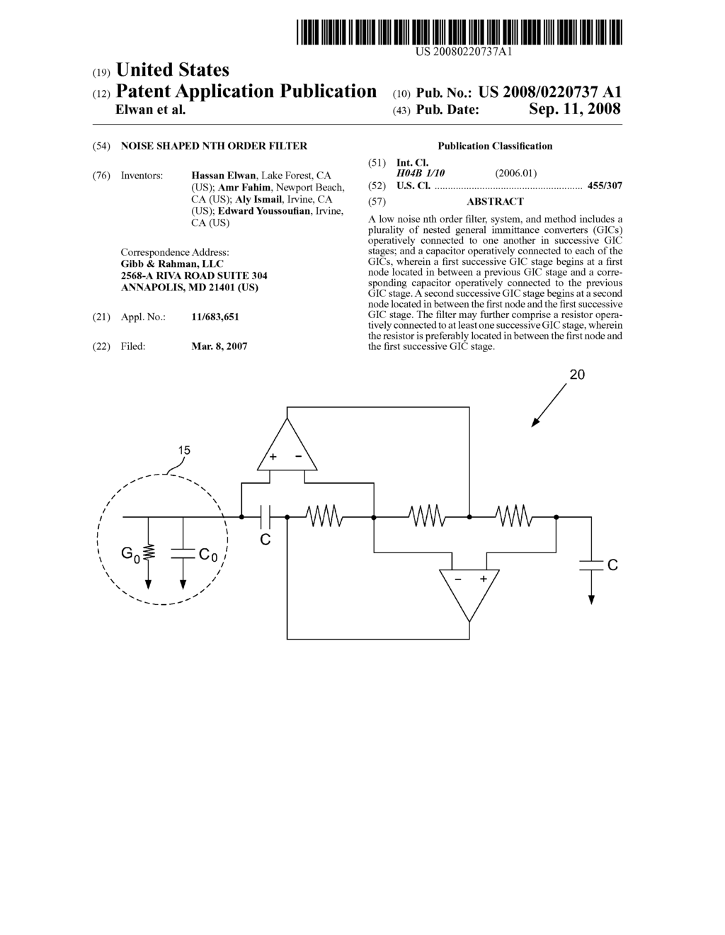 NOISE SHAPED NTH ORDER FILTER - diagram, schematic, and image 01