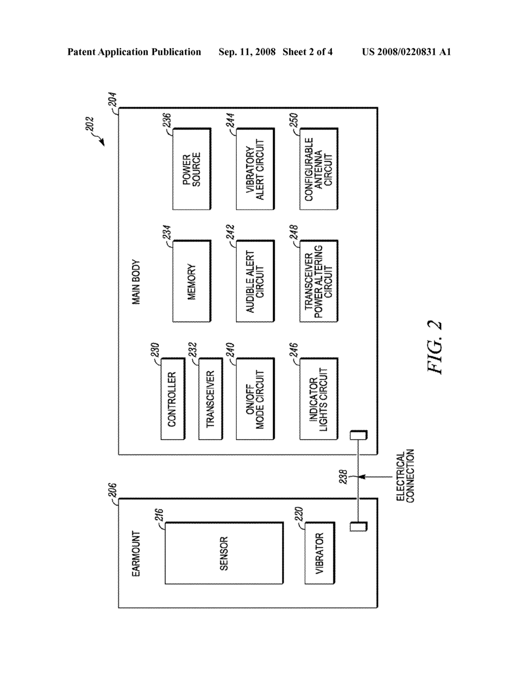 EARMOUNTED ELECTRONIC DEVICE AND METHOD - diagram, schematic, and image 03