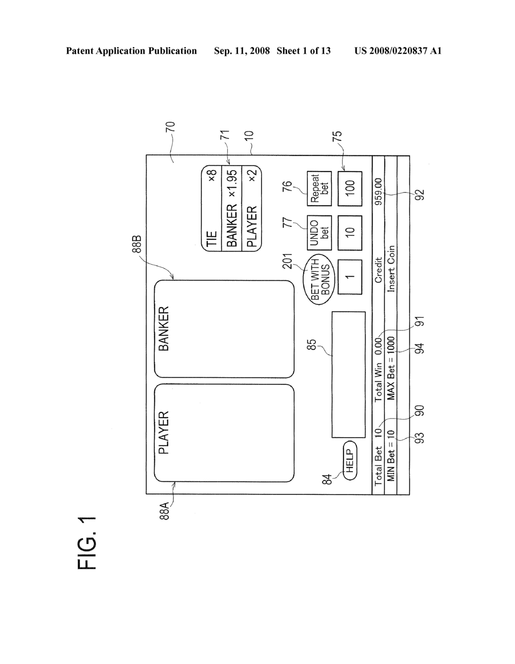 Gaming Machine Capable Of Operating To Indicate The Number Of Bets, And Game Playing Method - diagram, schematic, and image 02