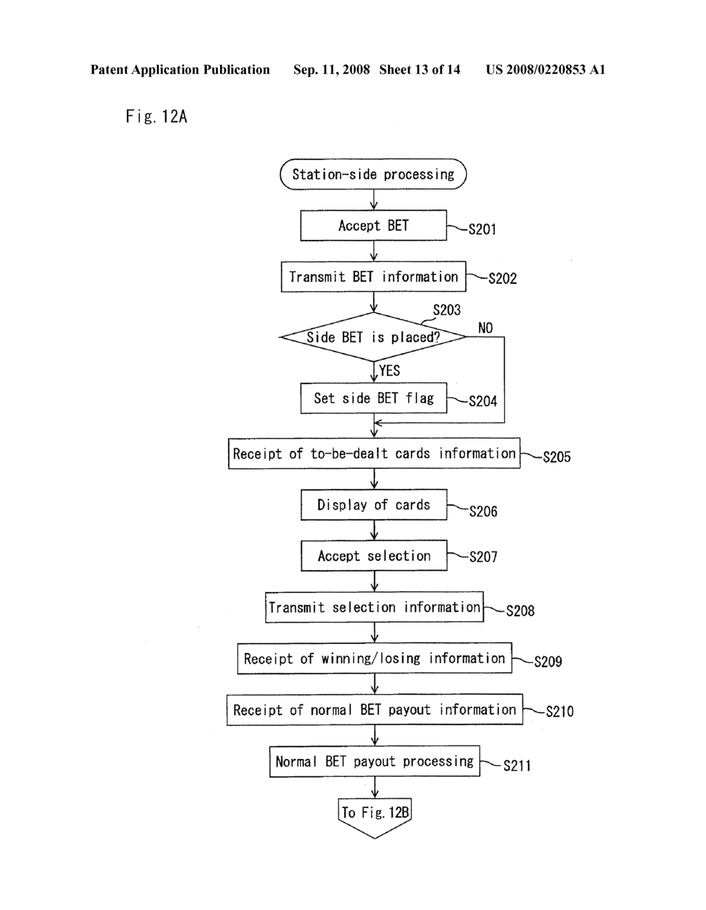 Gaming Method And Gaming Machine Accepting Side Bet - diagram, schematic, and image 14