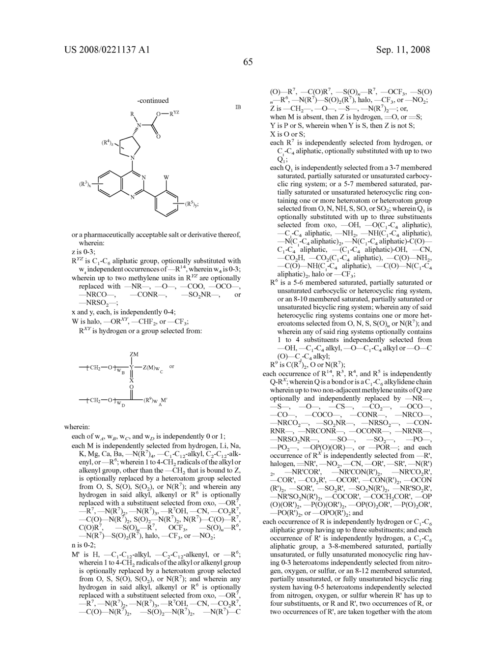 Quinazolines useful as modulators of voltage gated ion channels - diagram, schematic, and image 66