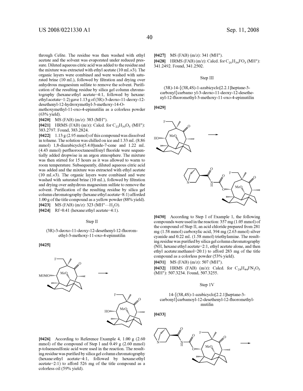 Mutilin-Derivative Substituted at Position 12 - diagram, schematic, and image 41