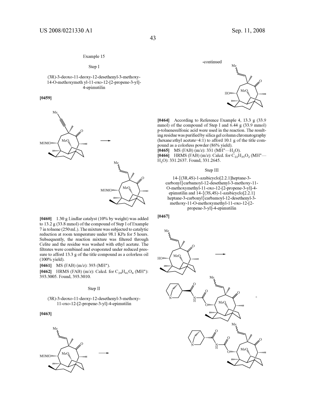 Mutilin-Derivative Substituted at Position 12 - diagram, schematic, and image 44