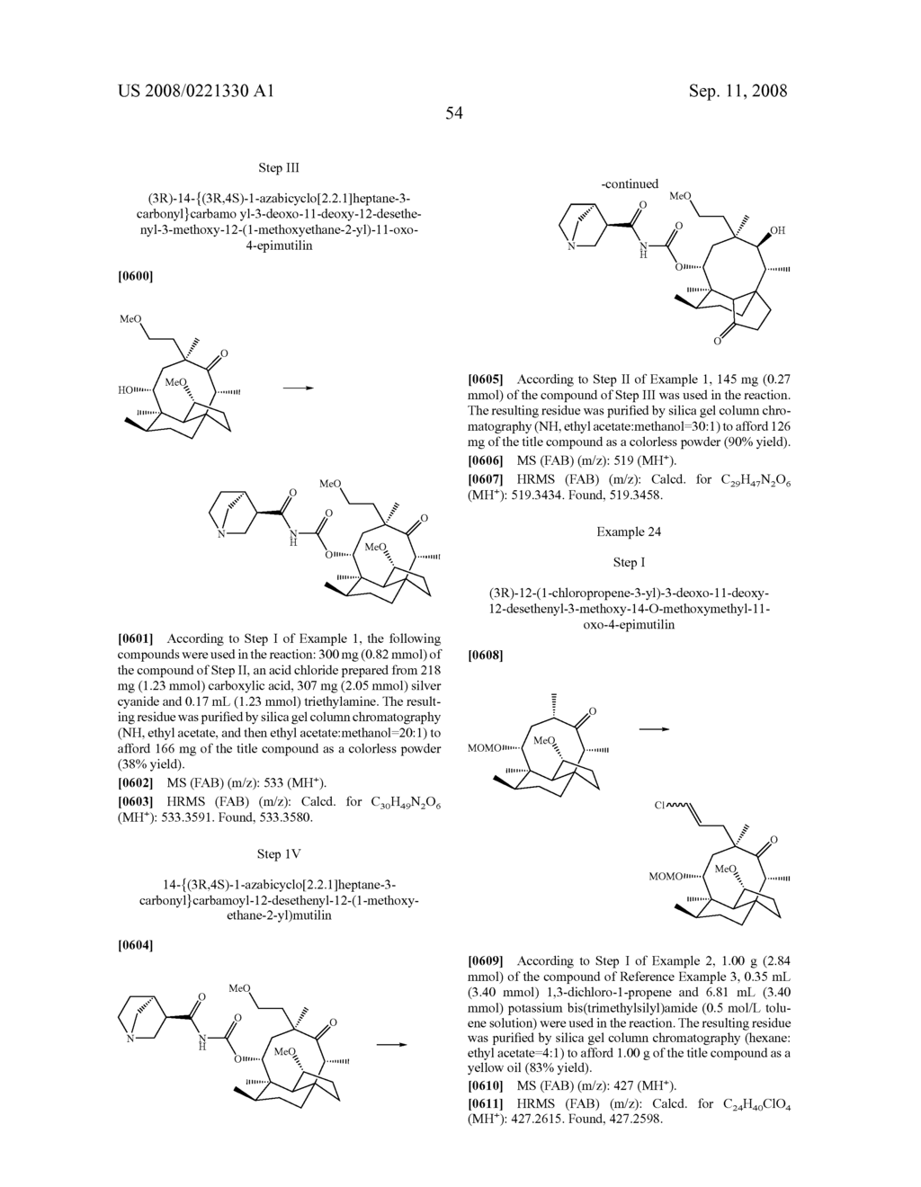 Mutilin-Derivative Substituted at Position 12 - diagram, schematic, and image 55