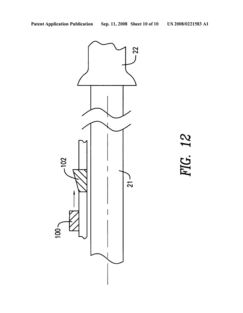 Polyaxial screwdriver for a pedicle screw system - diagram, schematic, and image 11