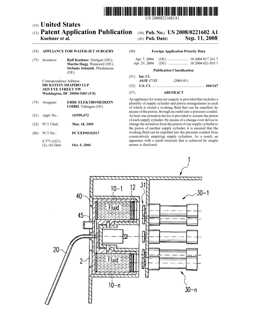 Appliance for Water-Jet Surgery - diagram, schematic, and image 01