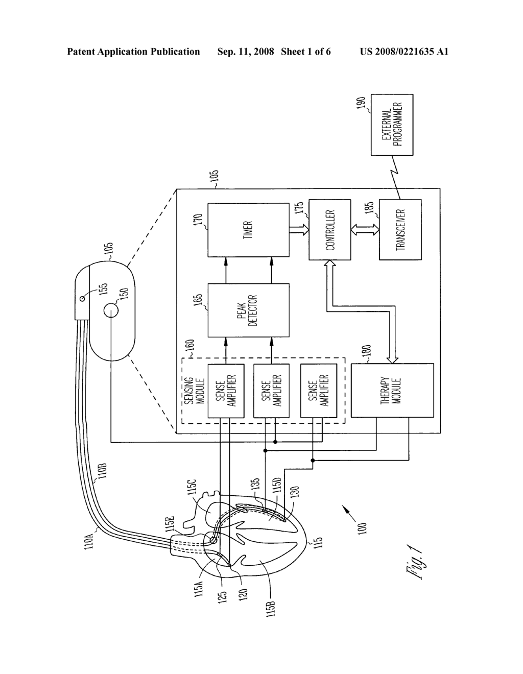 IMPLANTABLE CARDIAC RHYTHM MANAGEMENT SYSTEM HAVING MULTIPLE THERAPY MODALITIES - diagram, schematic, and image 02