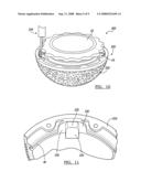 Method and apparatus for removing an acetabular bearing diagram and image