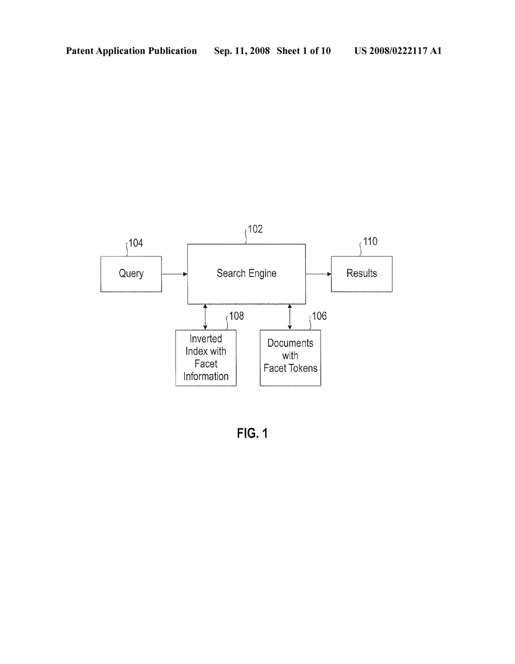 EFFICIENT MULTIFACETED SEARCH IN INFORMATION RETRIEVAL SYSTEMS - diagram, schematic, and image 02