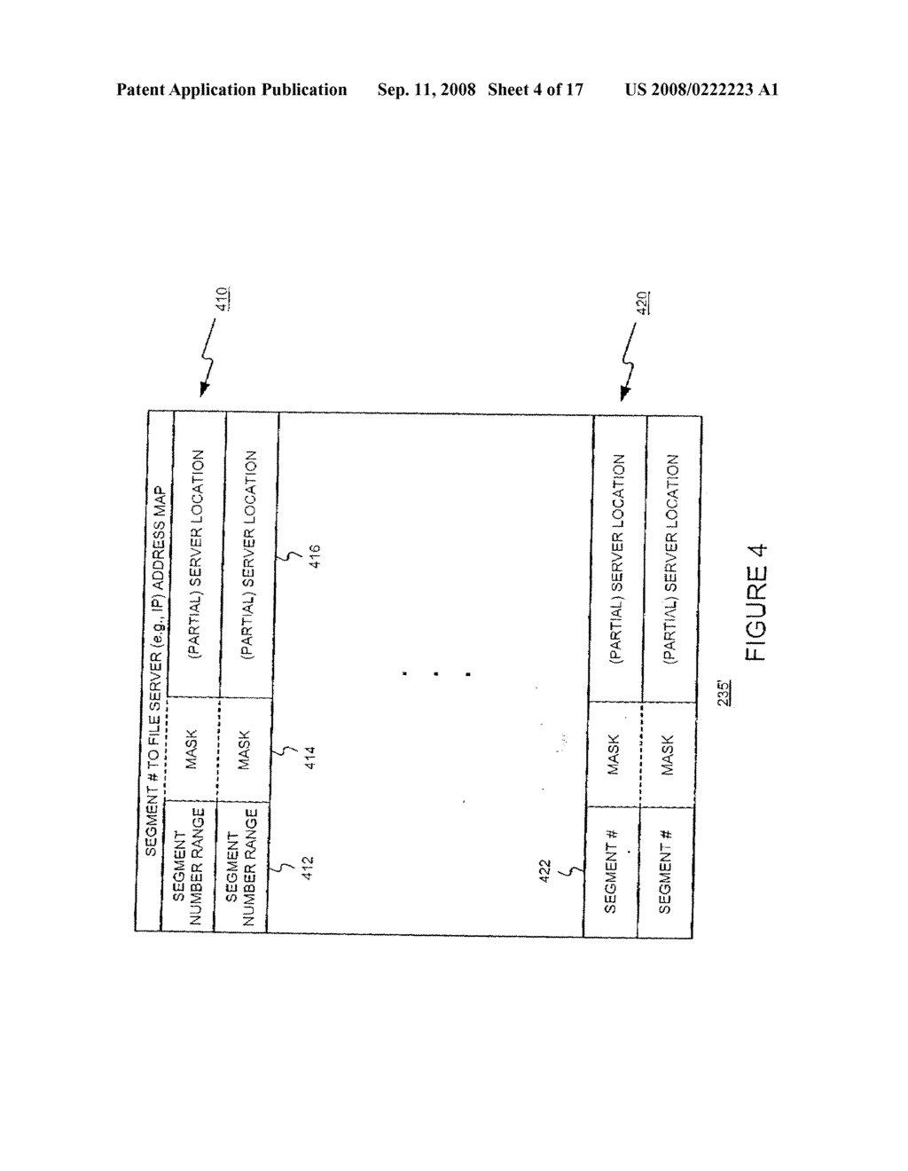 STORAGE ALLOCATION IN A DISTRIBUTED SEGMENTED FILE SYSTEM - diagram, schematic, and image 05