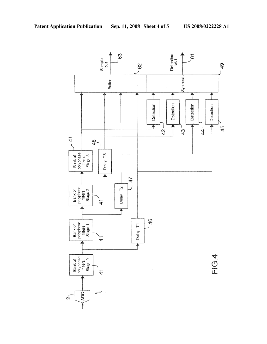 BANK OF CASCADABLE DIGITAL FILTERS, AND RECEPTION CIRCUIT INCLUDING SUCH A BANK OF CASCADED FILTERS - diagram, schematic, and image 05