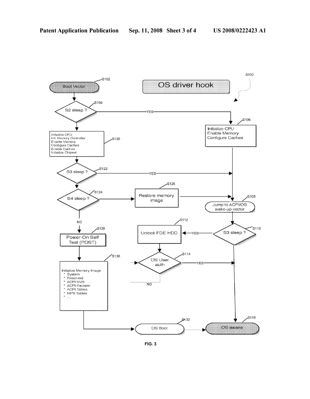 SYSTEM AND METHOD FOR PROVIDING SECURE AUTHENTICATION OF DEVICES AWAKENED FROM POWERED SLEEP STATE - diagram, schematic, and image 04