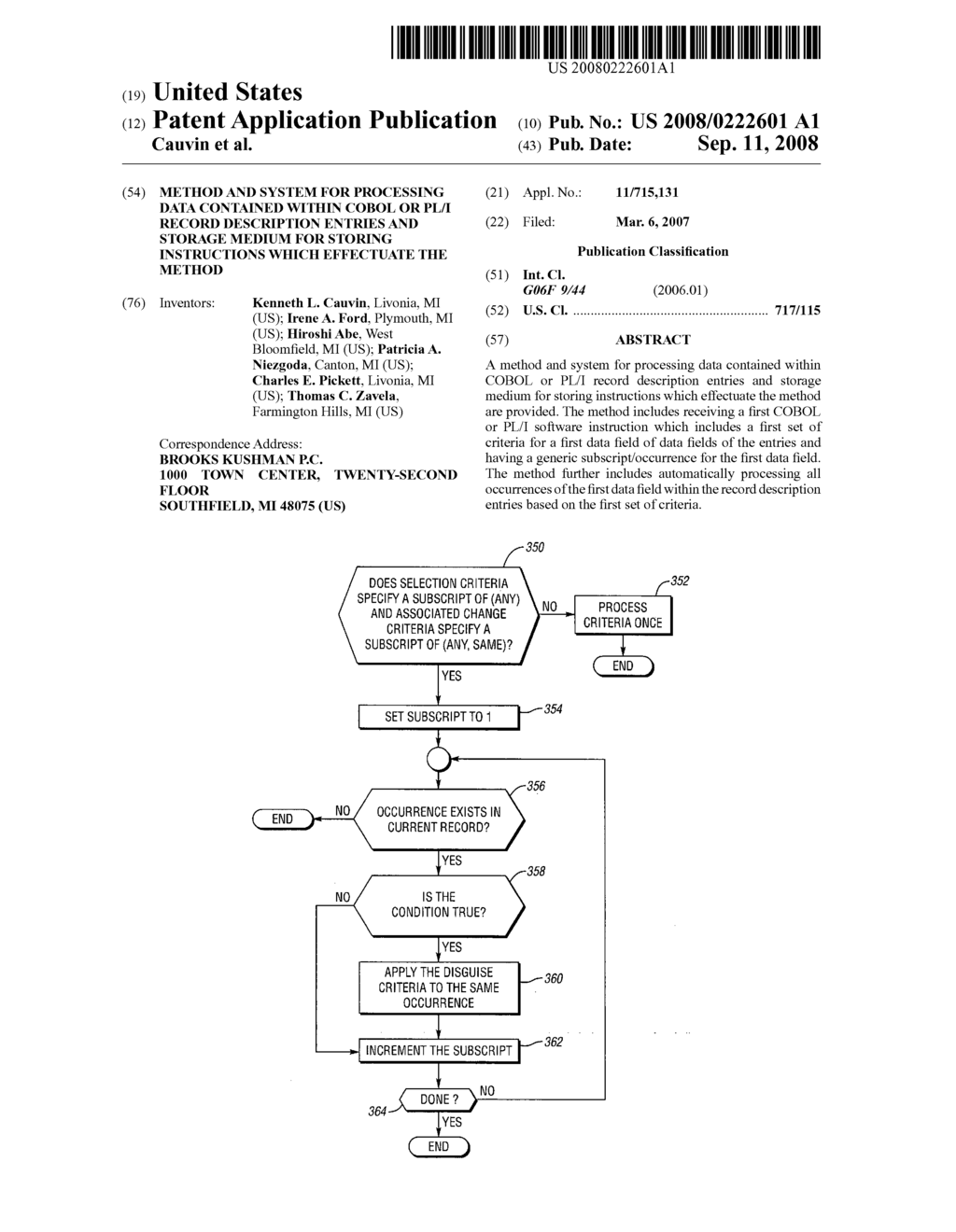 Method and system for processing data contained within COBOL or PL/I record description entries and storage medium for storing instructions which effectuate the method - diagram, schematic, and image 01