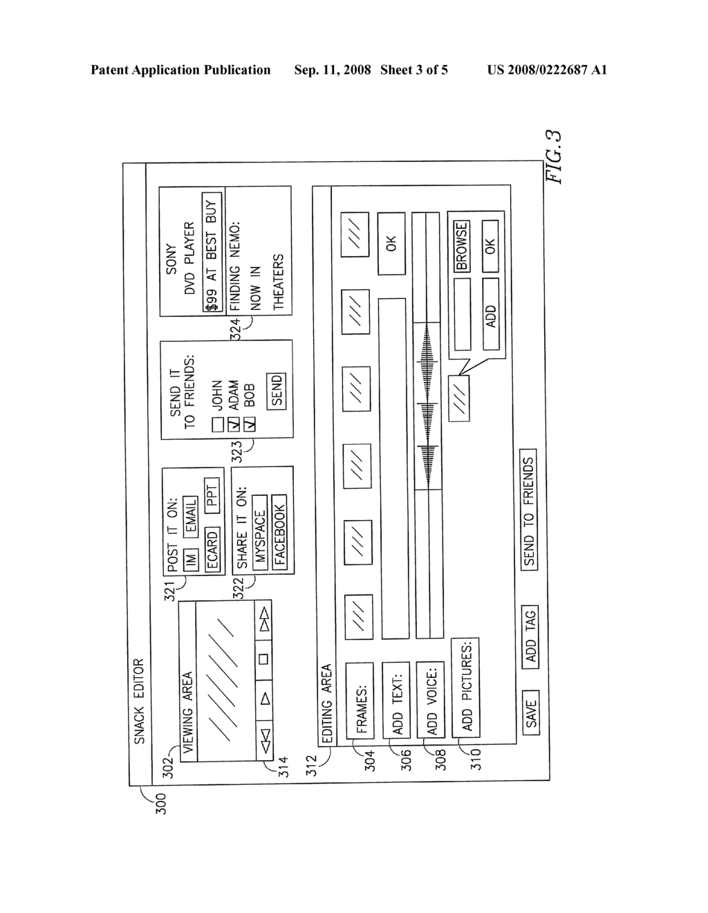 DEVICE, SYSTEM, AND METHOD OF ELECTRONIC COMMUNICATION UTILIZING AUDIOVISUAL CLIPS - diagram, schematic, and image 04