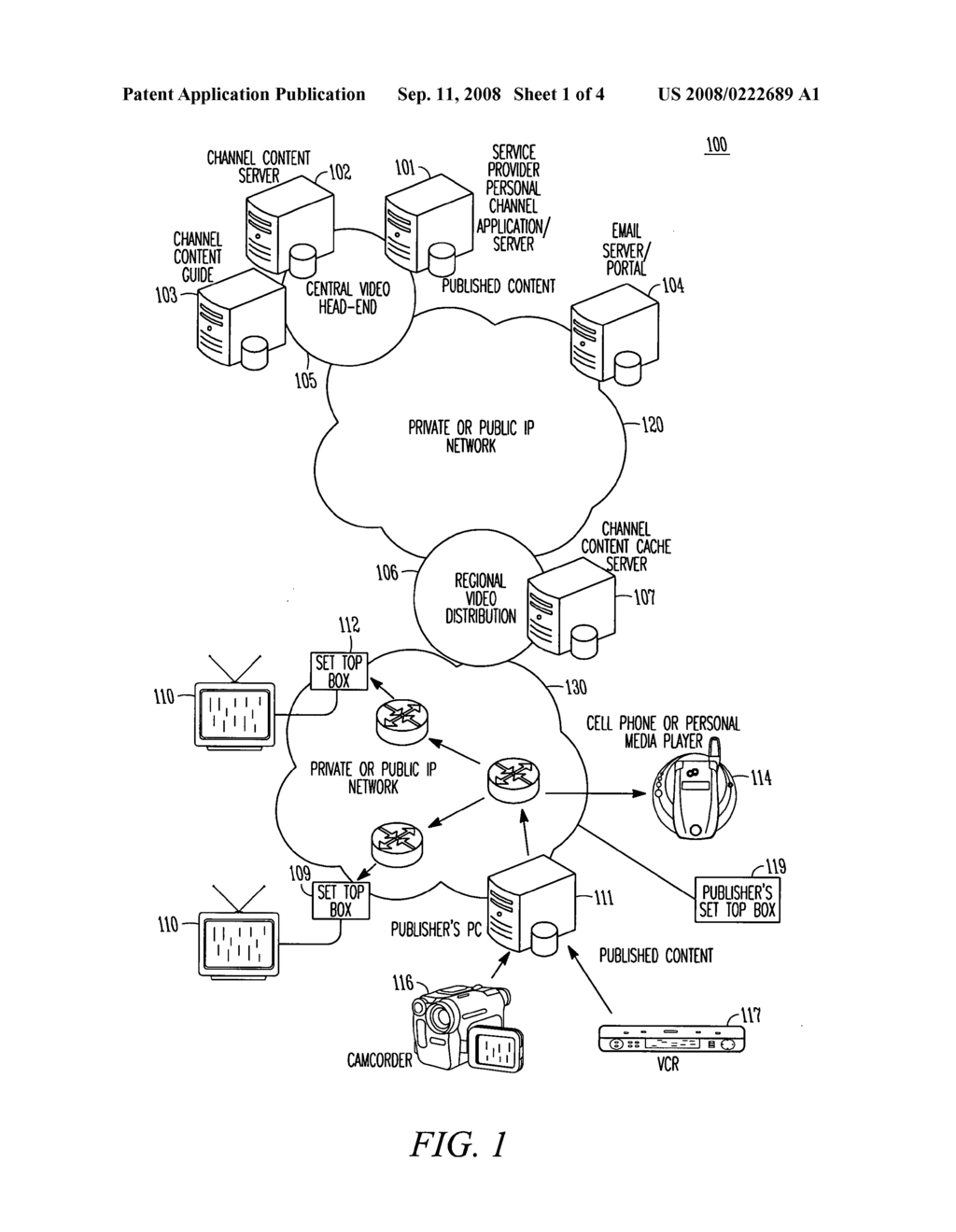 System to filter and multicast personal video content - diagram, schematic, and image 02