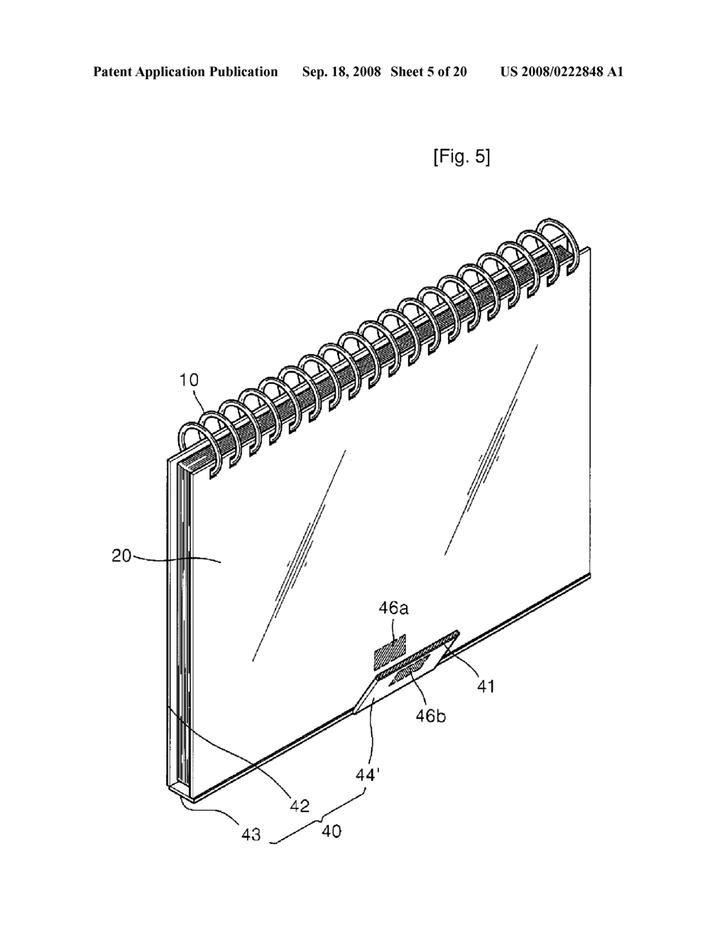 Cover Capable of Supporting Diary or Calendar - diagram, schematic, and image 06