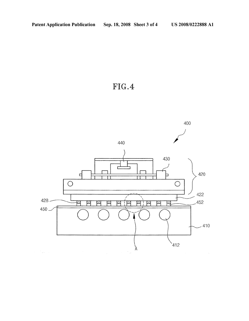 BALL ATTACHING APPARATUS FOR CORRECTING WARPAGE OF SUBSTRATE AND METHOD OF ATTACHING SOLDER BALLS USING THE SAME - diagram, schematic, and image 04