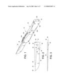 KNIFE WITH BLADE STOP STRUCTURE diagram and image