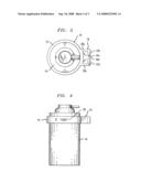 Device for storing a shaving razor or other implement with an associated container diagram and image