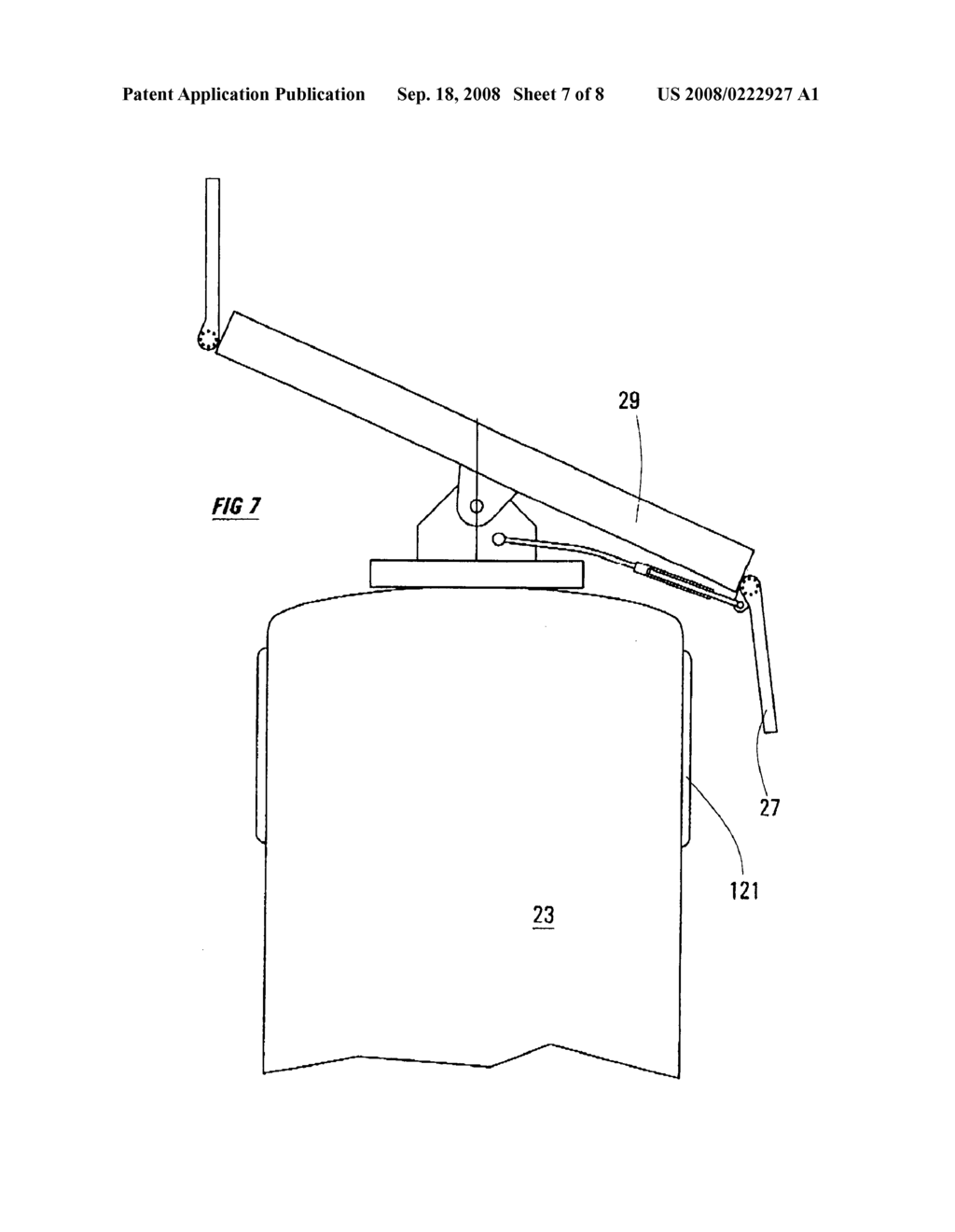 Snowplow with pivoting sideblades - diagram, schematic, and image 08