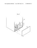 Refrigerator with air guide duct diagram and image