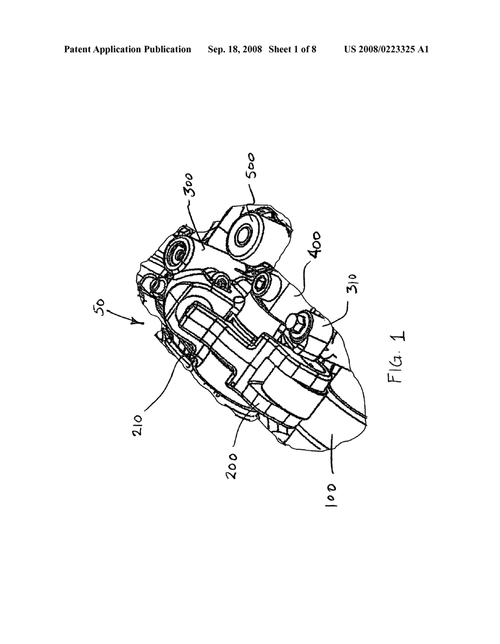 Engine brake having an articulated rocker arm and a rocker shaft mounted housing - diagram, schematic, and image 02