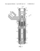 Automotive modular inductive heated injector and system diagram and image