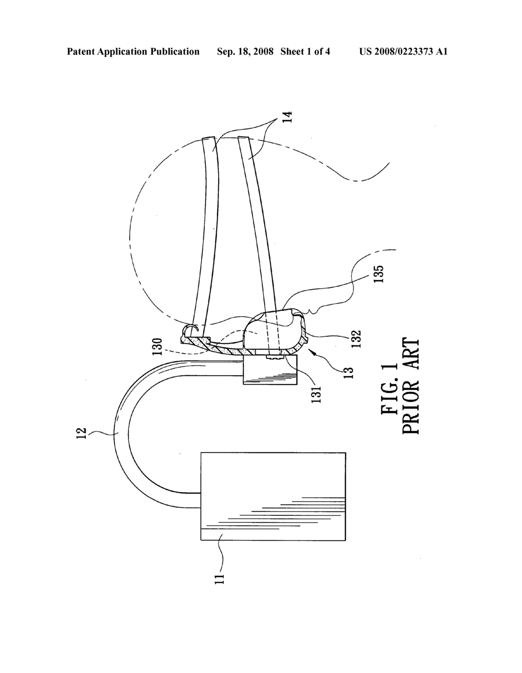 Pressure support respiration mask - diagram, schematic, and image 02