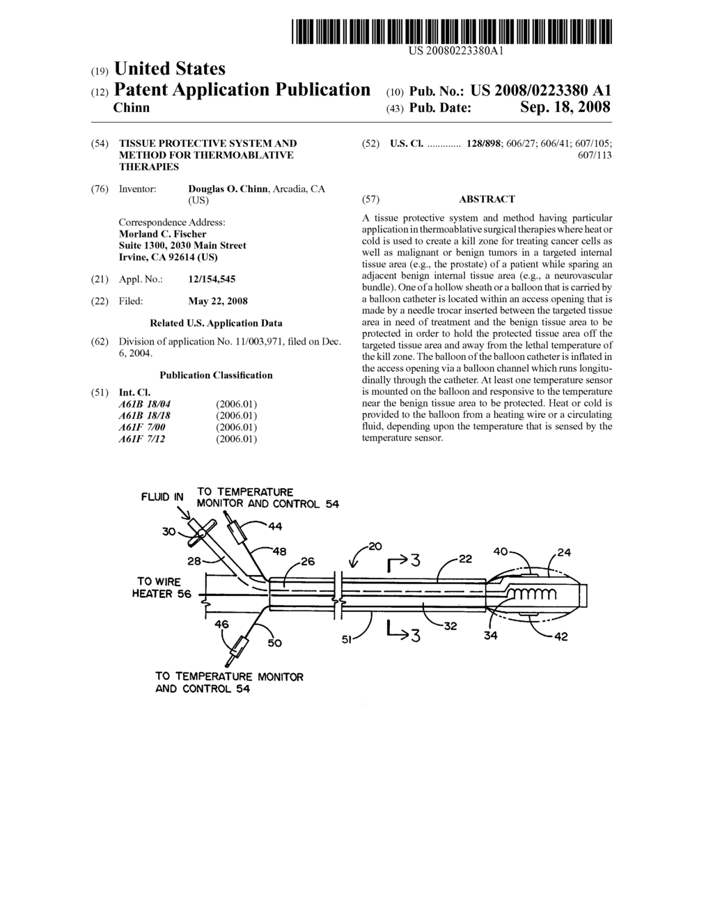 Tissue protective system and method for thermoablative therapies - diagram, schematic, and image 01