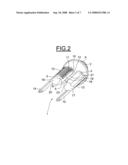 DEVICE FOR APPLYING A PRODUCT TO A LOCK OF HAIR diagram and image