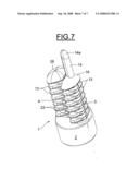 DEVICE FOR APPLYING A PRODUCT TO A LOCK OF HAIR diagram and image