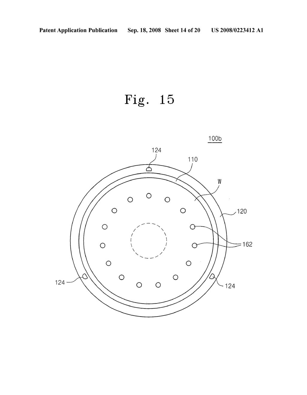 Substrate support member and apparatus and method for treating substrate with the same - diagram, schematic, and image 15