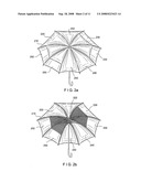 Umbrella and umbrella canopy diagram and image