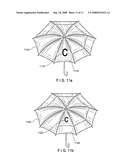 Umbrella and umbrella canopy diagram and image