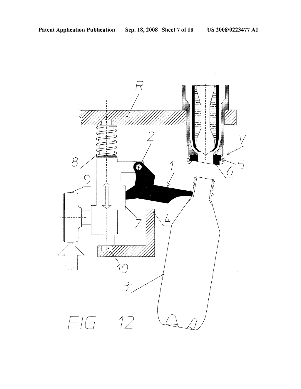 Filling Machine with Pivotable Bottle Support and Filling Under-Counter Pressure or Without Counter-Pressure - diagram, schematic, and image 08