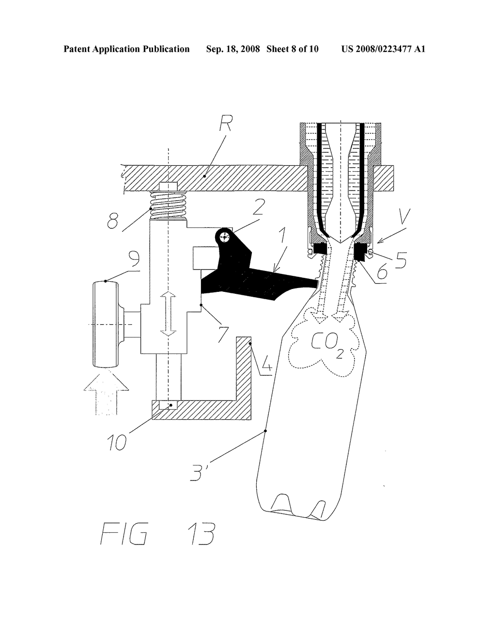 Filling Machine with Pivotable Bottle Support and Filling Under-Counter Pressure or Without Counter-Pressure - diagram, schematic, and image 09