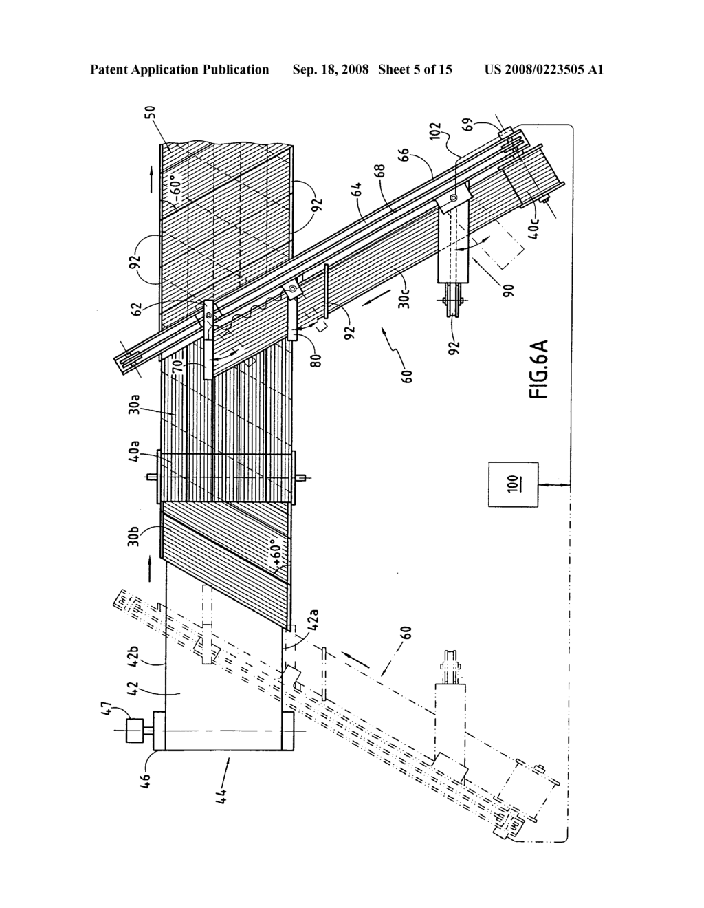 Machine for producing multiaxial fibrous webs - diagram, schematic, and image 06