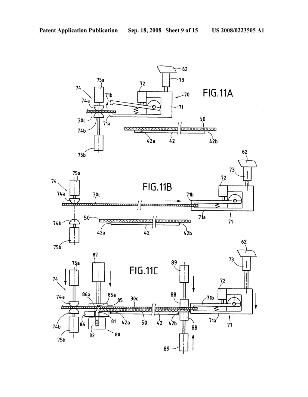 Machine for producing multiaxial fibrous webs - diagram, schematic, and image 10