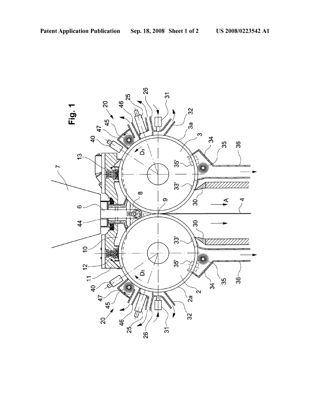 Apparatus for the Continuous Surface Cleaning of Rotationally Movable Casting Rolls of a Strip-Casting Machine - diagram, schematic, and image 02