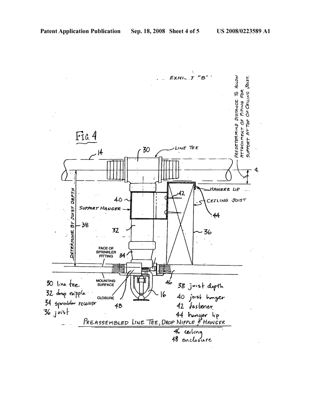 Method and system for inducing circulation by convection in a looped fire protection system and method for installation of same - diagram, schematic, and image 05