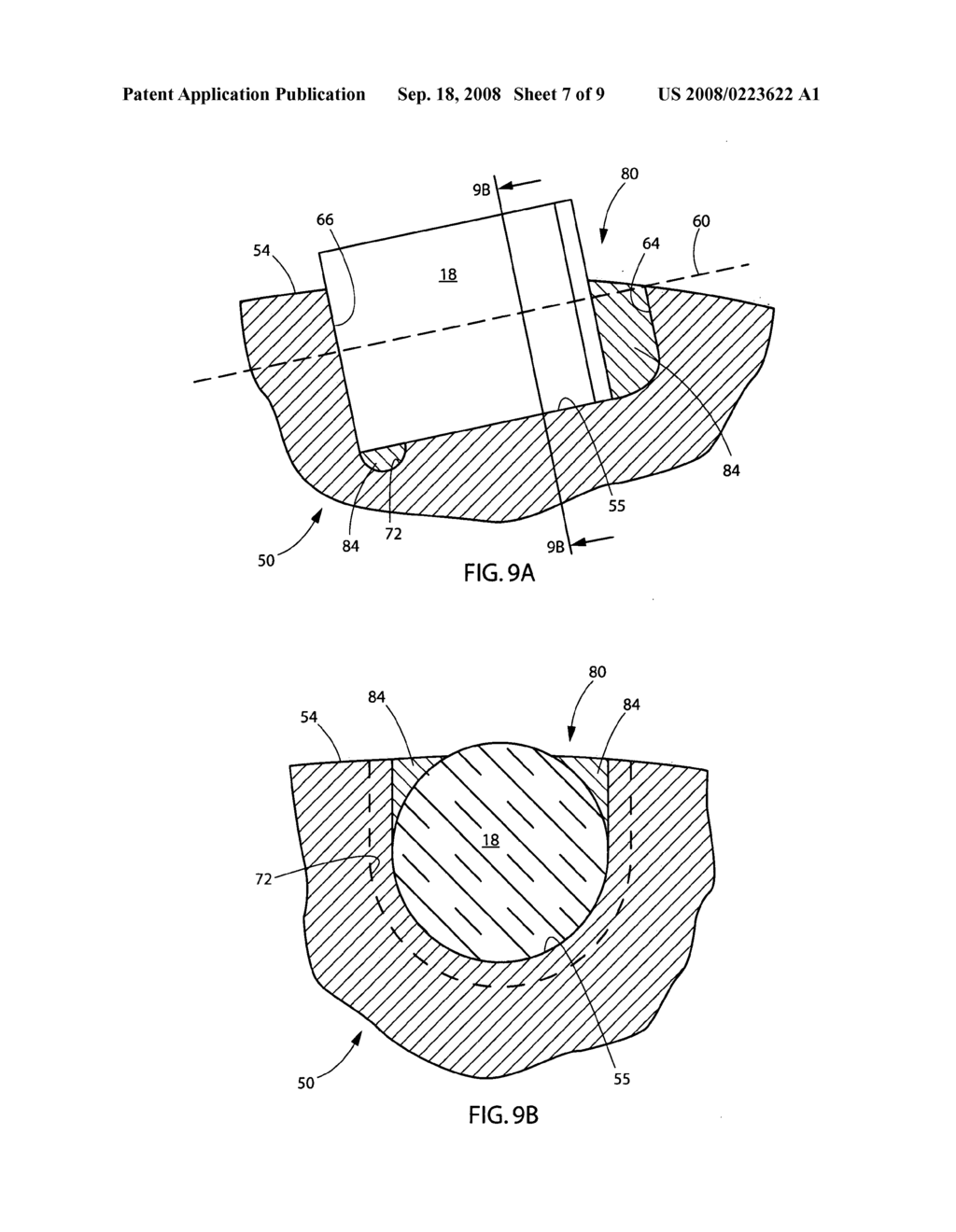 Earth-boring tools having pockets for receiving cutting elements therein and methods of forming such pockets and earth-boring tools - diagram, schematic, and image 08