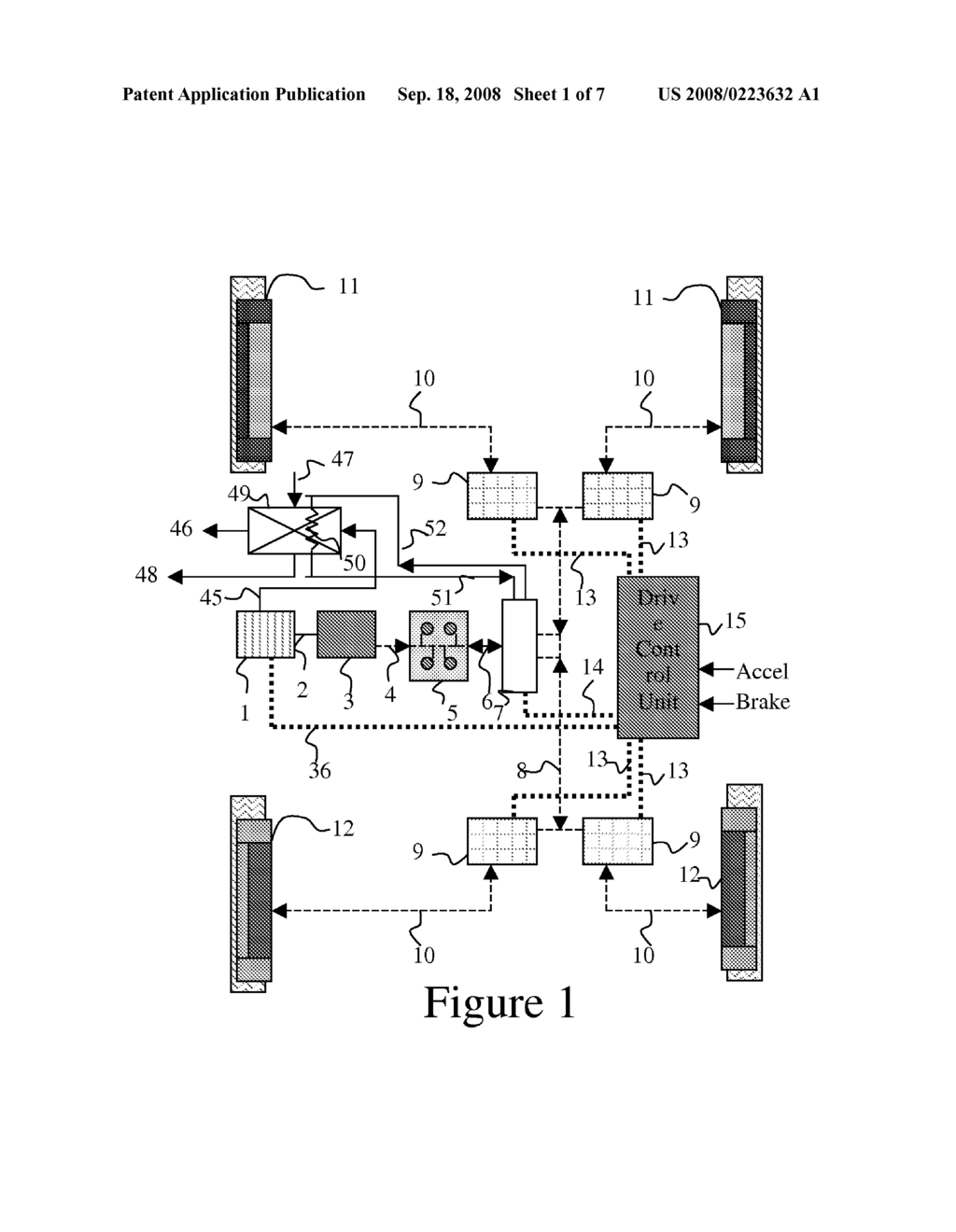 Hybrid drivetrain with waste heat energy conversion into electricity - diagram, schematic, and image 02