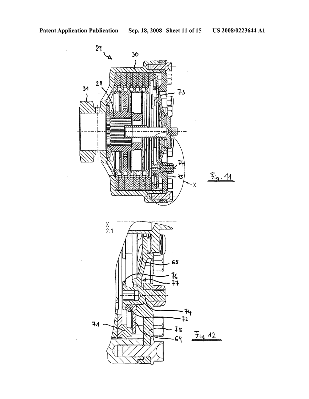 Vehicle in particular a motorcycle and engine/gearbox unit for a vehicle - diagram, schematic, and image 12