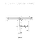 Supporting rack for screen diagram and image