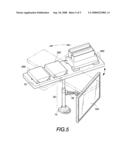 Supporting rack for screen diagram and image