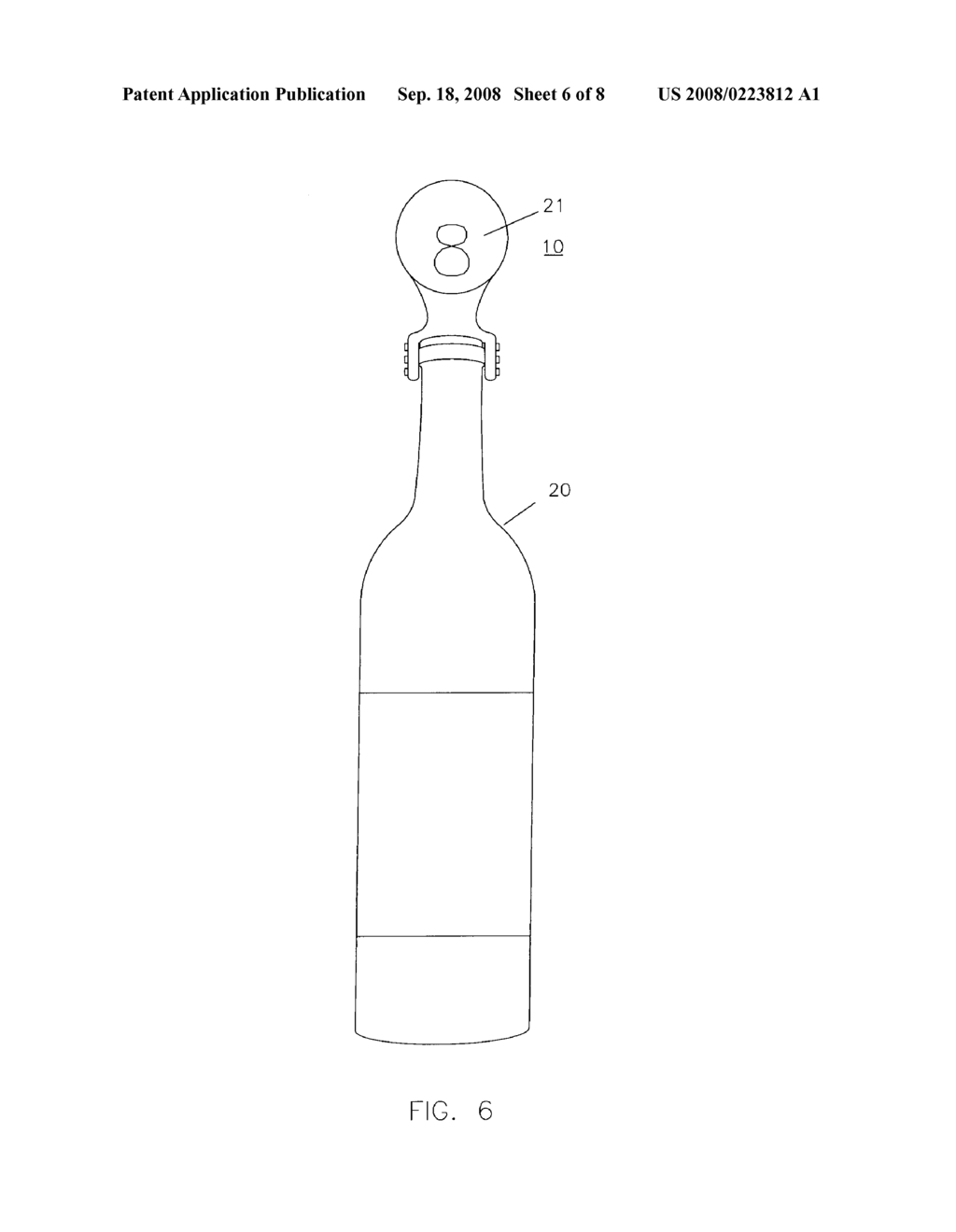 Bottled Beverage Plug for Identification - diagram, schematic, and image 07