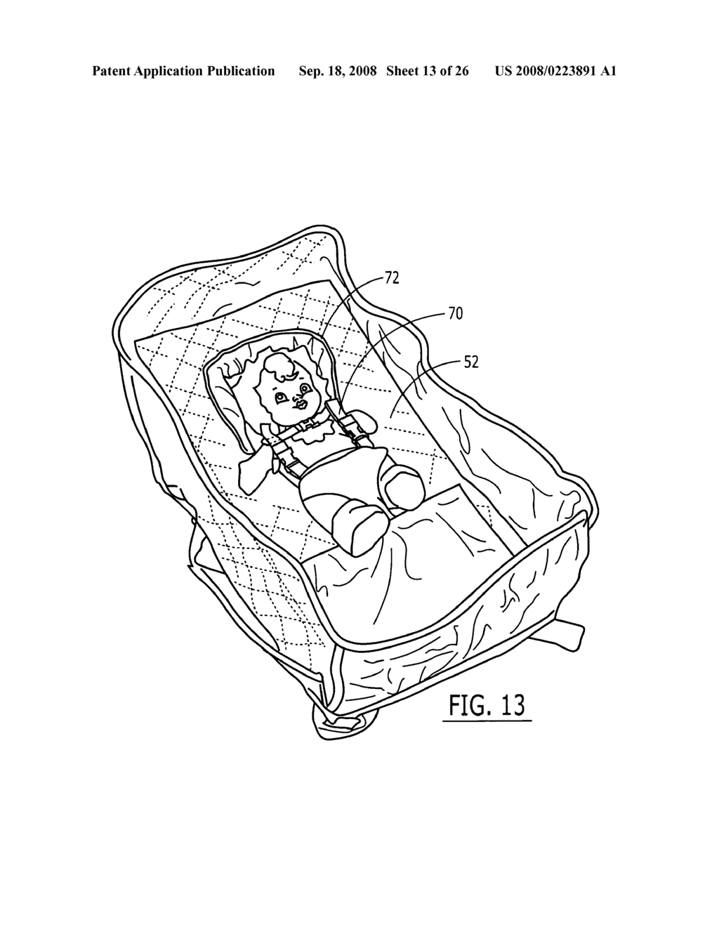 BABY BAG CONVERTIBLE INTO BASSINET - diagram, schematic, and image 14